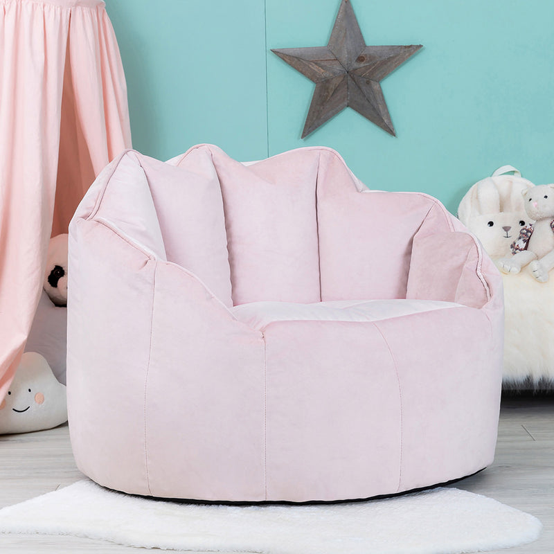 Sirena Samtsitzsack Sessel - Roséstaubrosa