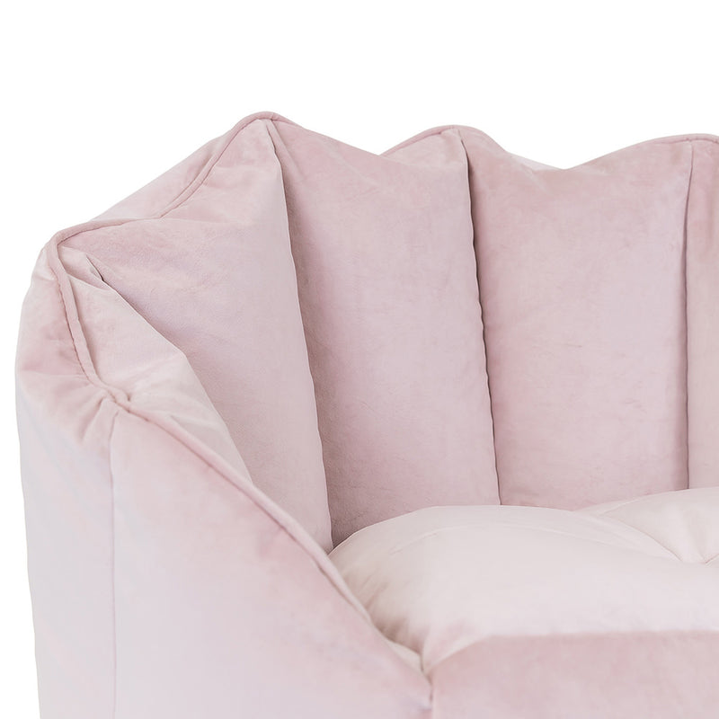 Sirena Samtsitzsack Sessel - Roséstaubrosa