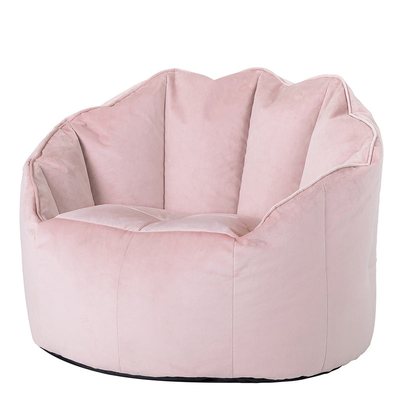 Sirena Samtsitzsack Sessel - Roséstaubrosa