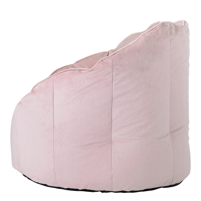 Sirena Samtsitzsack Sessel - Roséstaubrosa