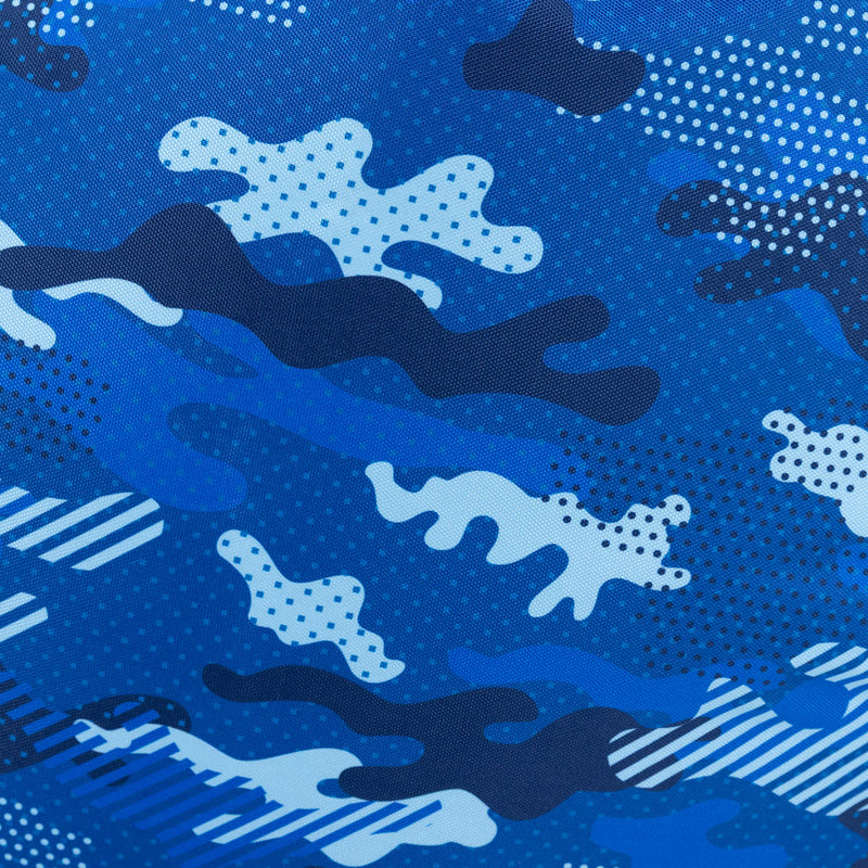 Gaming-Sitzsack mit Rückenlehne, wasserabweisend, blaues Camouflage-Muster 