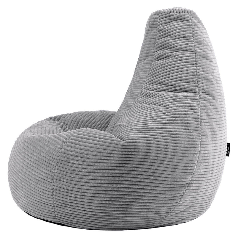 Dalton Sessel-Sitzsack, Cord, Grau