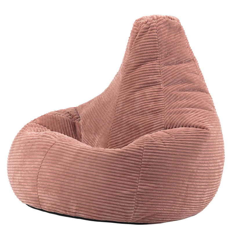 Dalton Sitzsack mit Rückenlehne, Cord,  Dämmerungsrosa