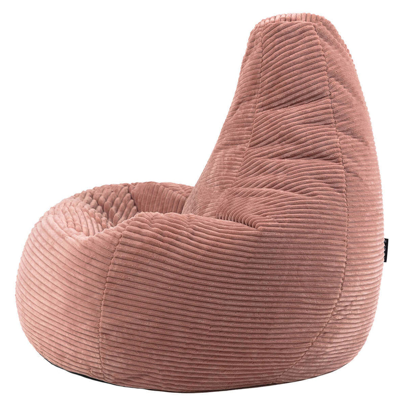 Dalton Sitzsack mit Rückenlehne, Cord,  Dämmerungsrosa