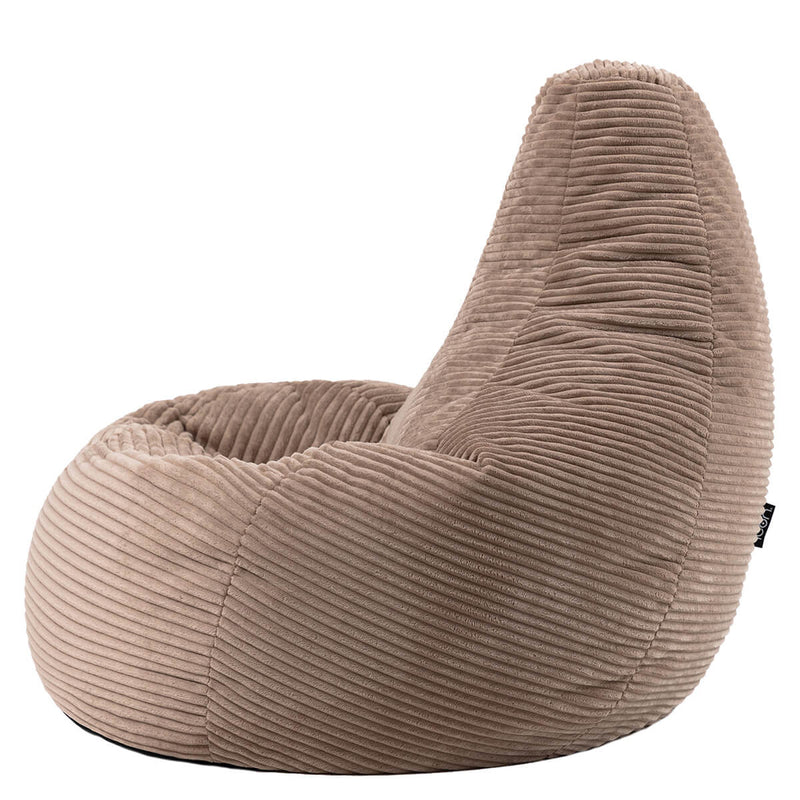 Dalton Recliner Sitzsack, Cord, Mokka-Braun   