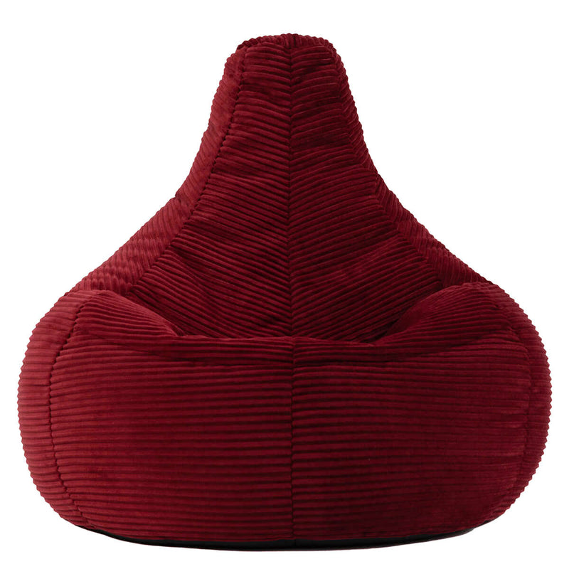 Dalton Recliner Sitzsack, Cord, Burgunderrot