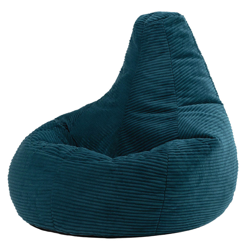 Dalton Recliner Sitzsack, Cord, Blaugrün