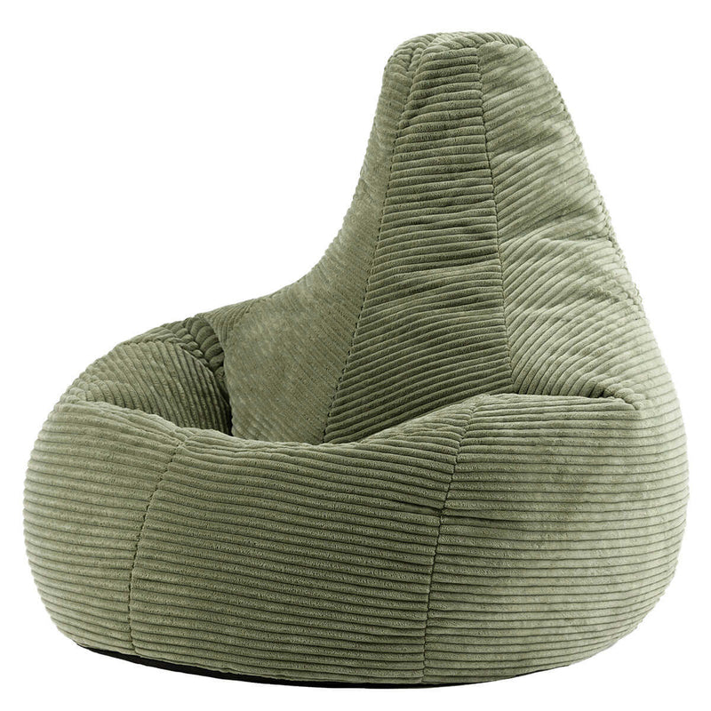 Dalton Recliner Sitzsack, Cord, salbeigrün