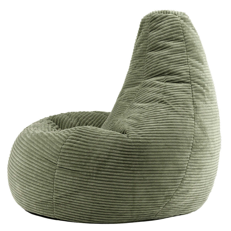Dalton Recliner Sitzsack, Cord, salbeigrün
