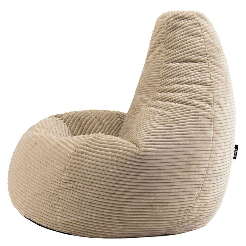 Dalton Recliner Sitzsack, Cord, Natur