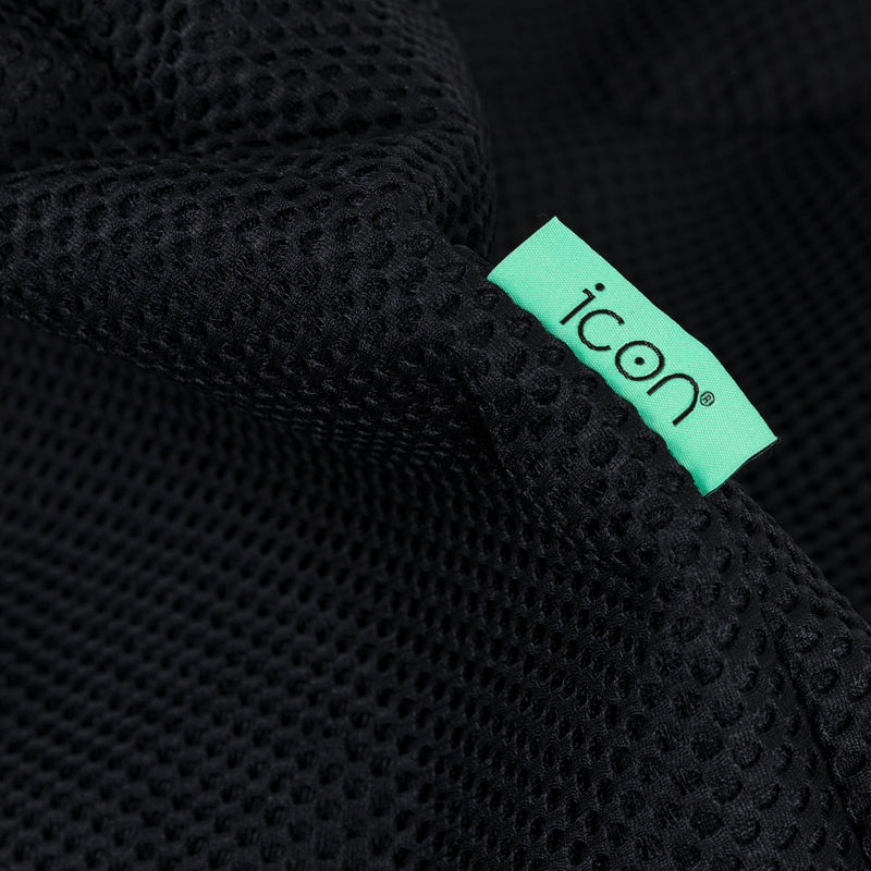 Gaming Sessel-Sitzsack, Performance-Mesh, Mitternachtsschwarz