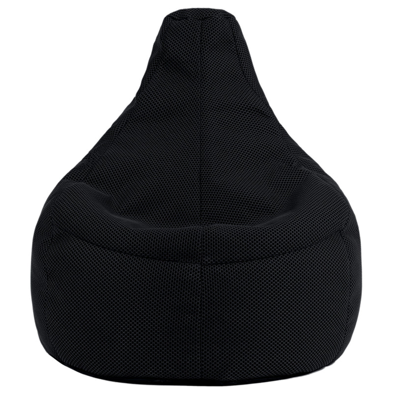 Gaming Sessel-Sitzsack, Performance-Mesh, Mitternachtsschwarz