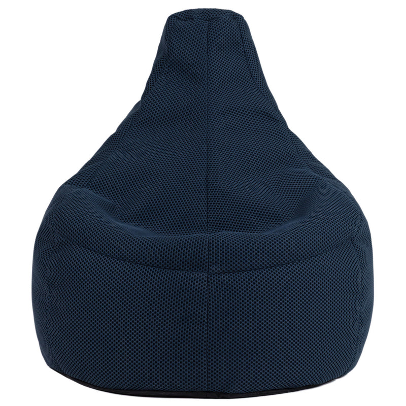 Gaming Recliner Sitzsack, Performance-Mesh, Marineblau