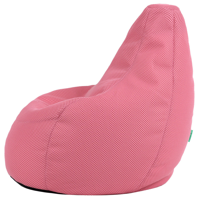 Gaming Sessel-Sitzsack, Performance-Mesh, Pastellrosa