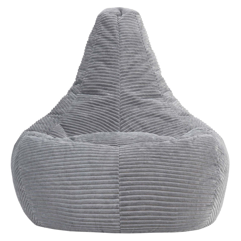 Dalton Recliner Sitzsack XL, Cord, Hellgrau