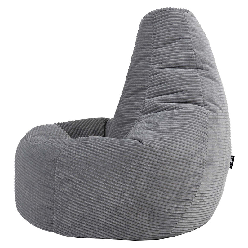 Dalton Recliner Sitzsack XL, Cord, Hellgrau