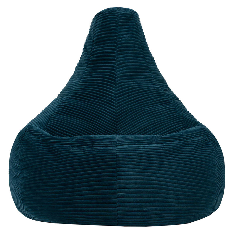 Dalton Recliner Sitzsack XL, Cord, Blaugrün 
