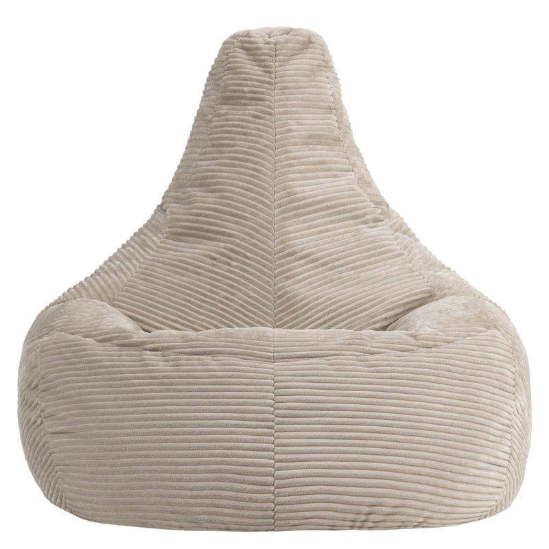 Dalton Recliner Sitzsack XL, Cord, Steingrau 