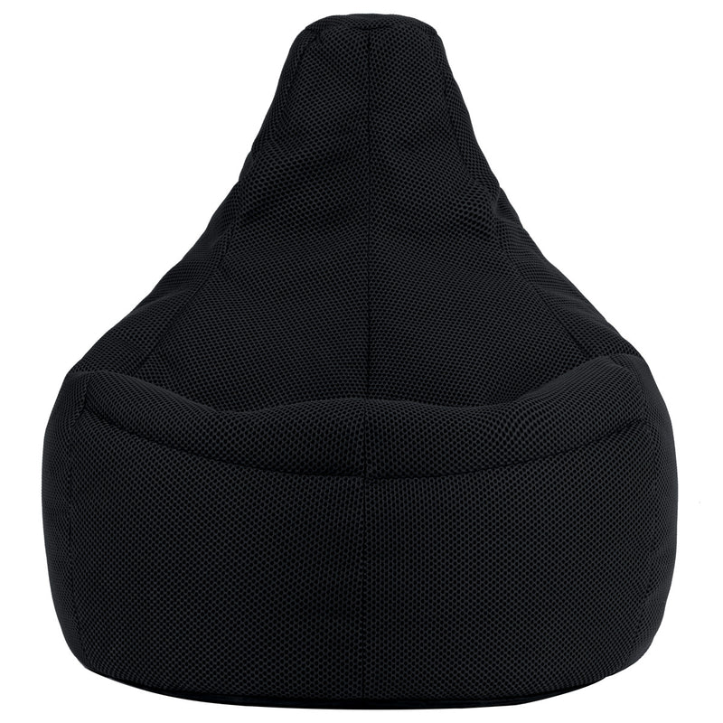 Gaming Recliner Sitzsack XL, Performance-Mesh, Mitternachtsschwarz