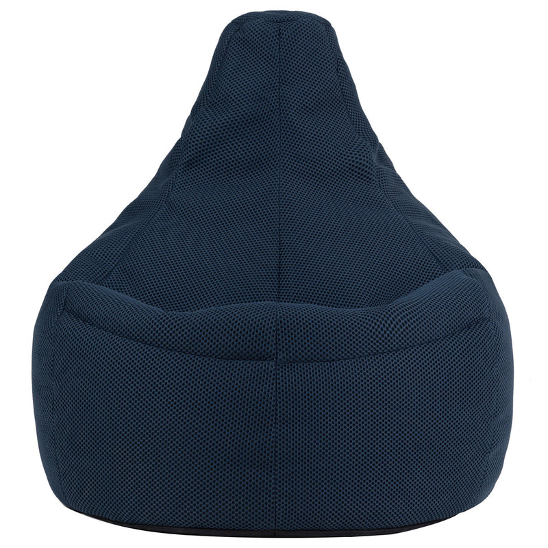 Gaming Recliner Sitzsack XL, Performance-Mesh, Marineblau