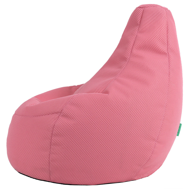 Gaming Recliner Sitzsack XL, Performance-Mesh, Rosa