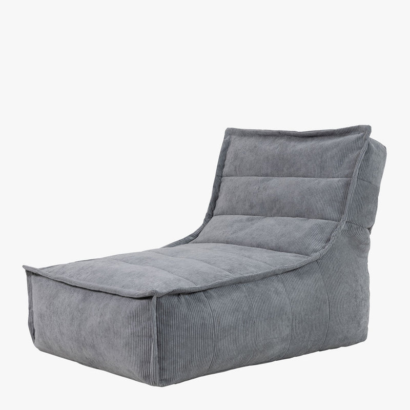 Dolce Cord-Lounger – Anthrazitgrau