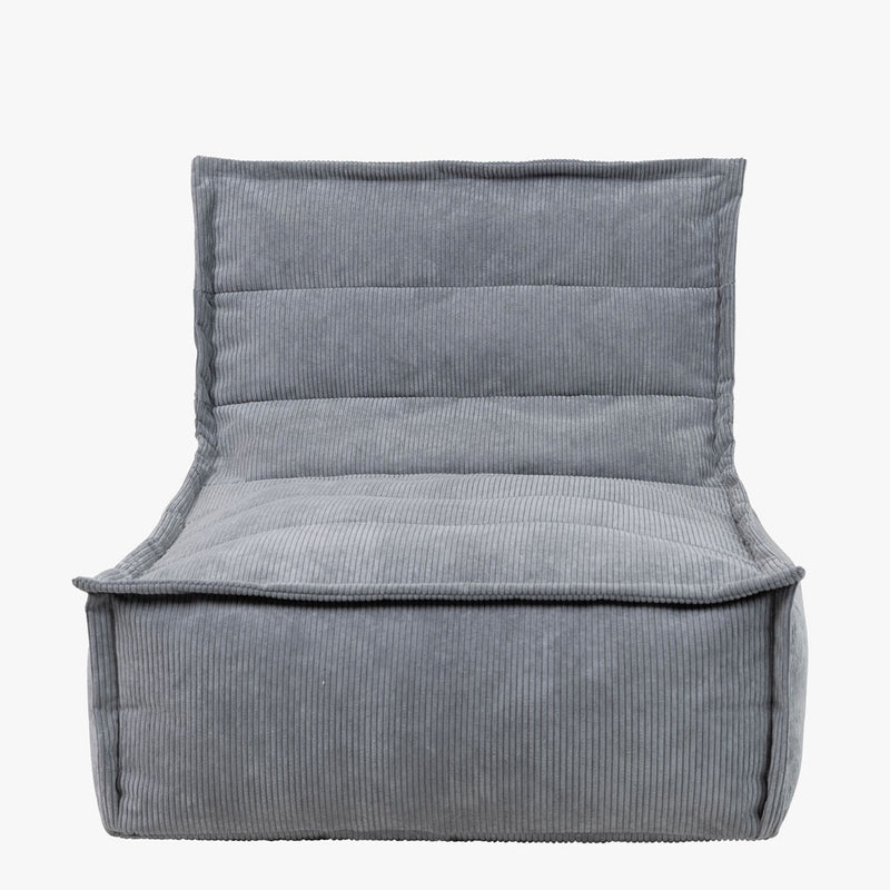 Dolce Cord-Lounger – Anthrazitgrau