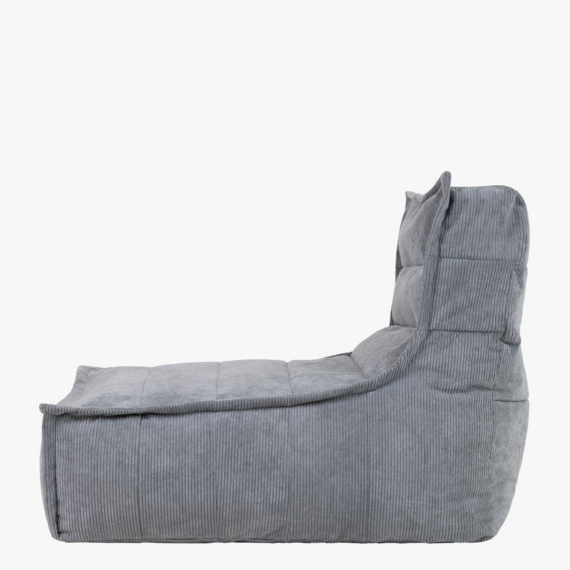 Dolce Cord-Lounger – Anthrazitgrau