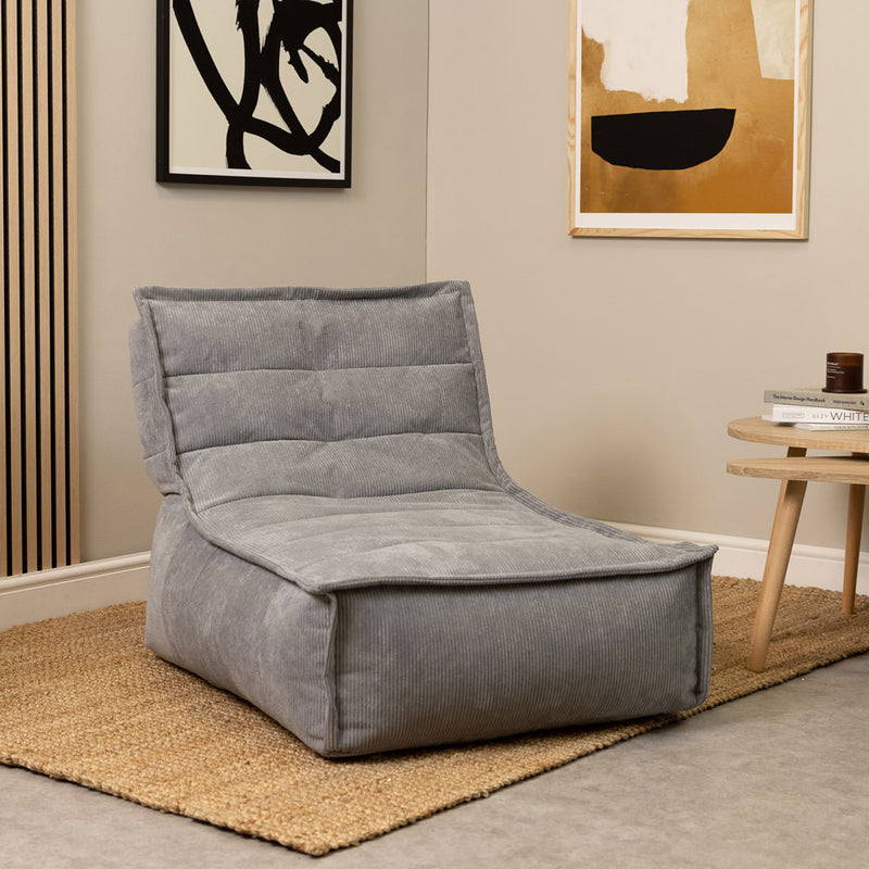 Dolce Cord-Lounger – Anthrazitgrau