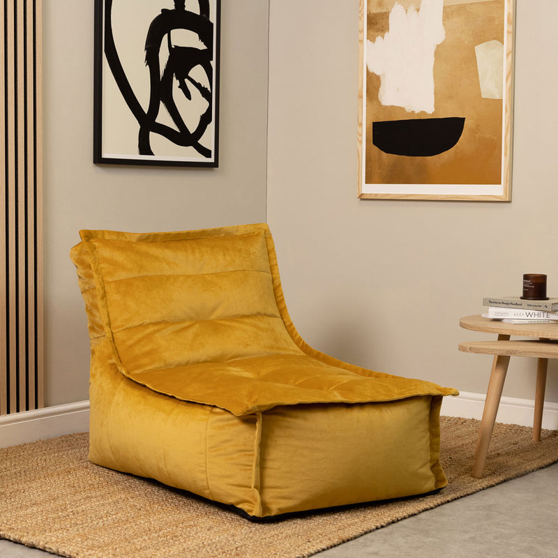 Dolce Samt-Lounger, Gelb