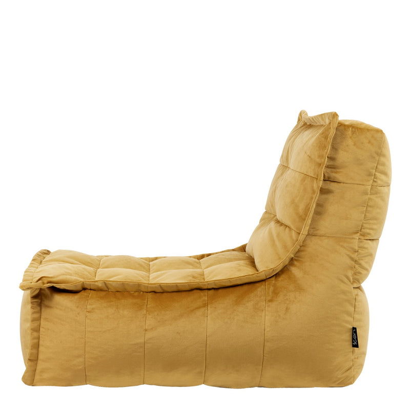 Dolce Samt-Lounger, Gelb