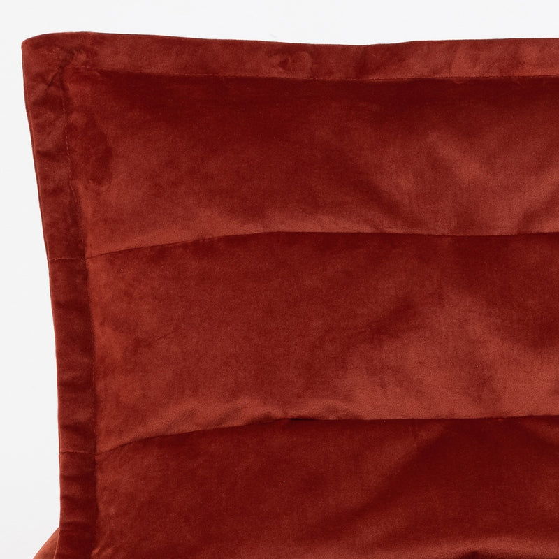 Dolce Samt-Lounger-Sitzsack – Terrakotta