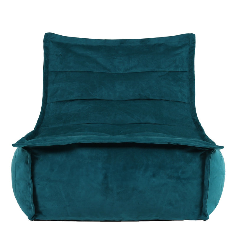 Dolce Samt-Lounger, Blaugrün