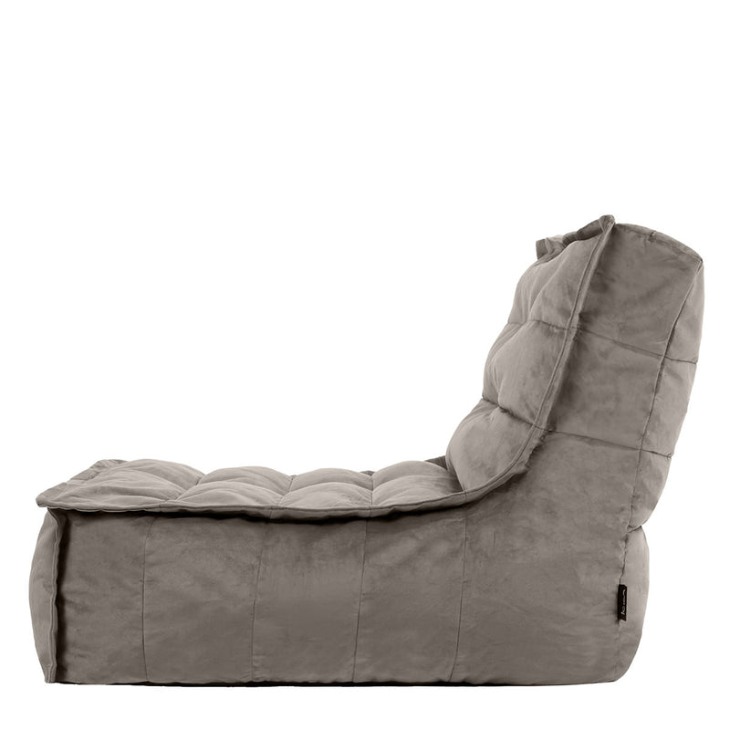 Dolce Samt-Lounger, Dunkengrau