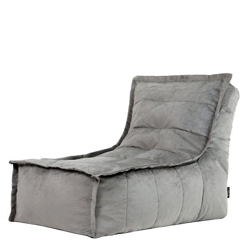 Dolce Samt-Lounger, Dunkengrau