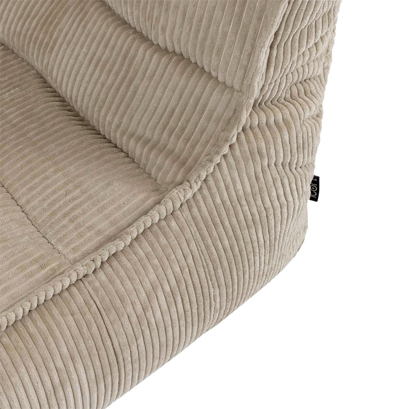 Dolce Scandi Liegestuhl, Cord, Steingrau 
