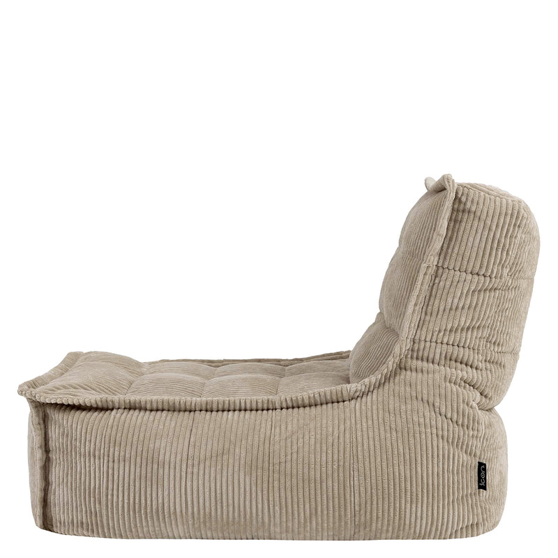 Dolce Scandi Liegestuhl, Cord, Steingrau 