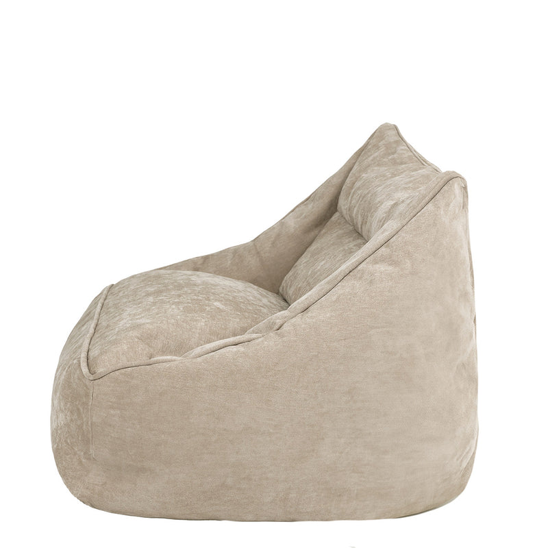 Sofa-Sitzsack Cecilia mit Chenille-Bezug, naturfarben