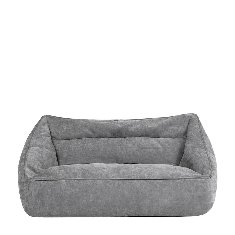 Sofa-Sitzsack Cecilia mit Chenille-Bezug, grau