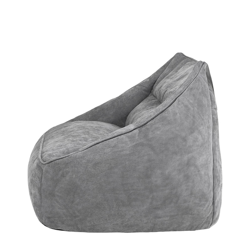 Sofa-Sitzsack Cecilia mit Chenille-Bezug, grau