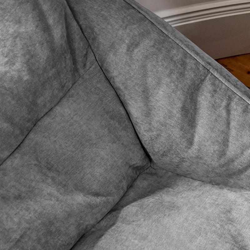 Sofa-Sitzsack Cecilia mit Chenille-Bezug, grau