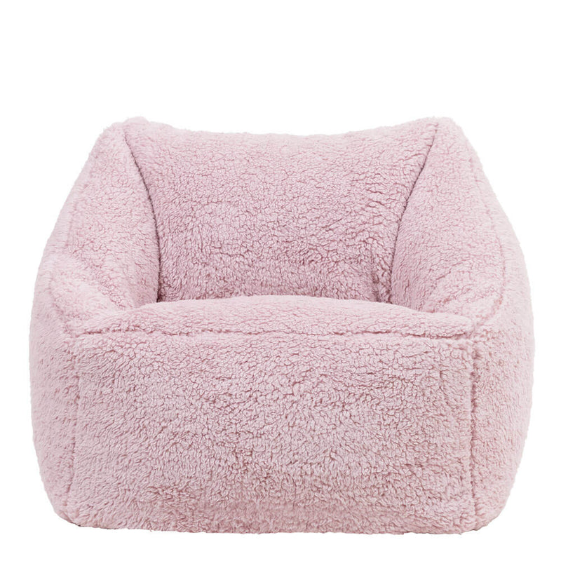 Kinder Natalia Teddy-Fleece Sessel Sitzsack - Rosa