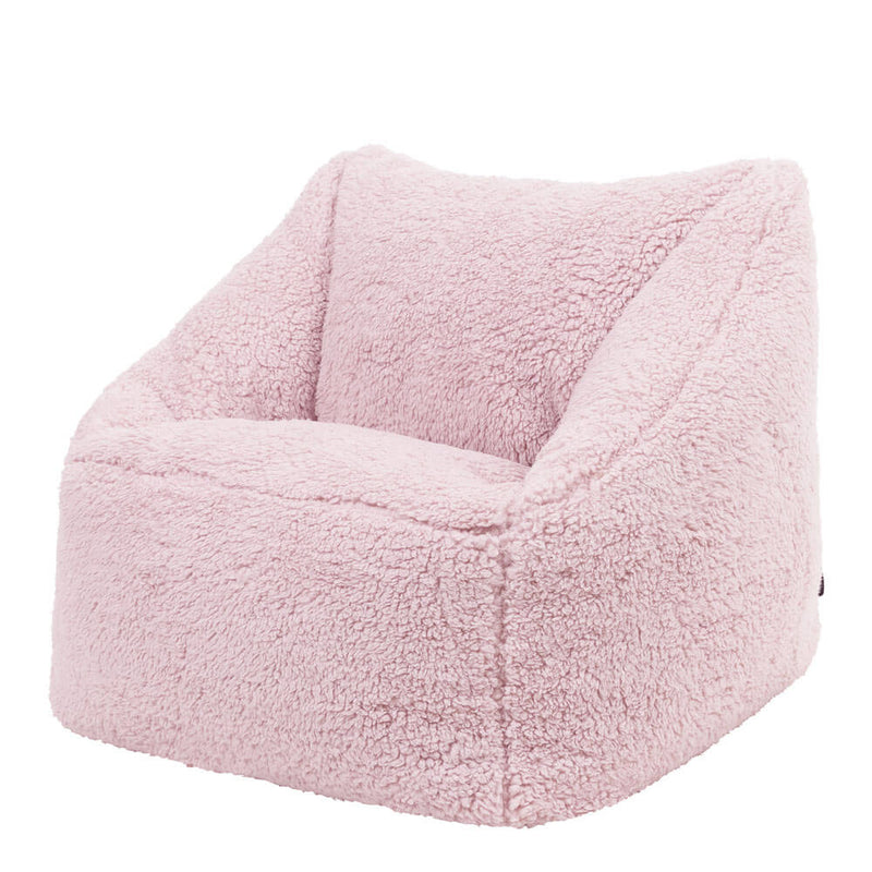 Kinder Natalia Teddy-Fleece Sessel Sitzsack - Rosa