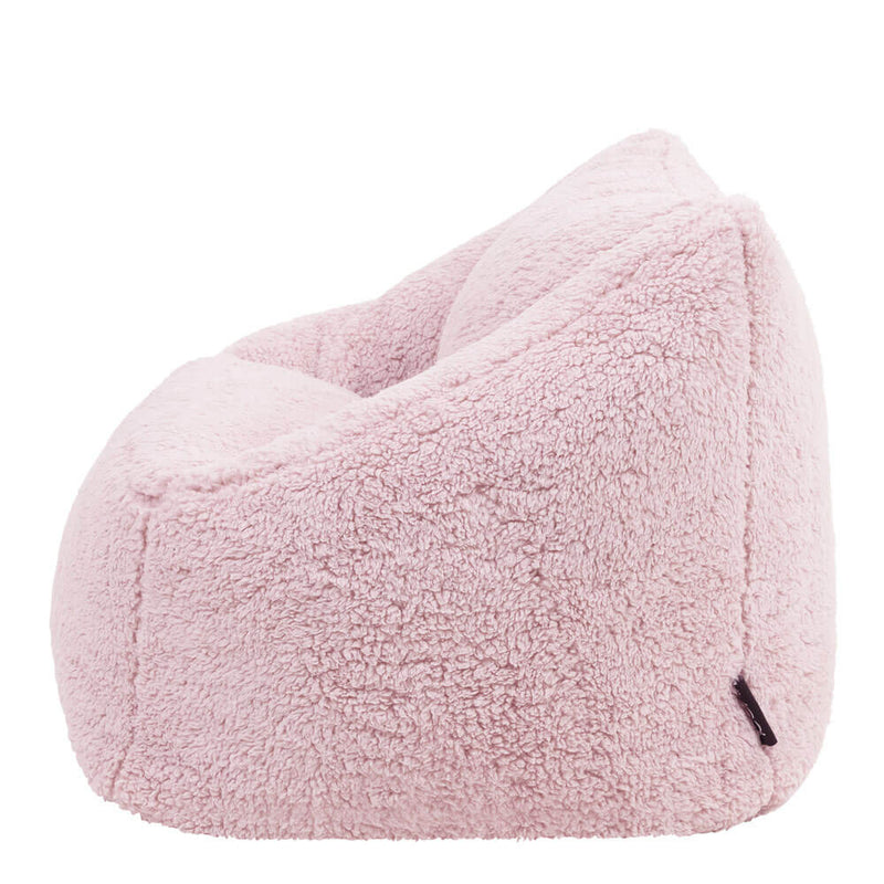 Kinder Natalia Teddy-Fleece Sessel Sitzsack - Rosa