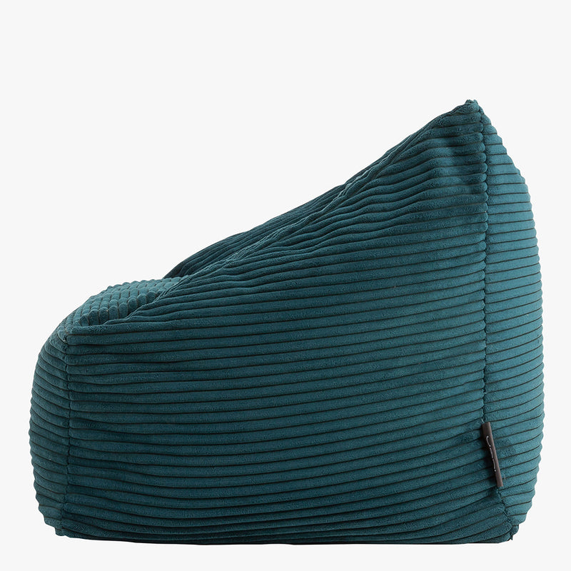 Morgan Sessel-Sitzsack für Kinder, Cord, Blaugrün