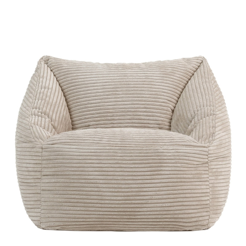 Morgan Sessel-Sitzsack für Kinder, Cord, Stein