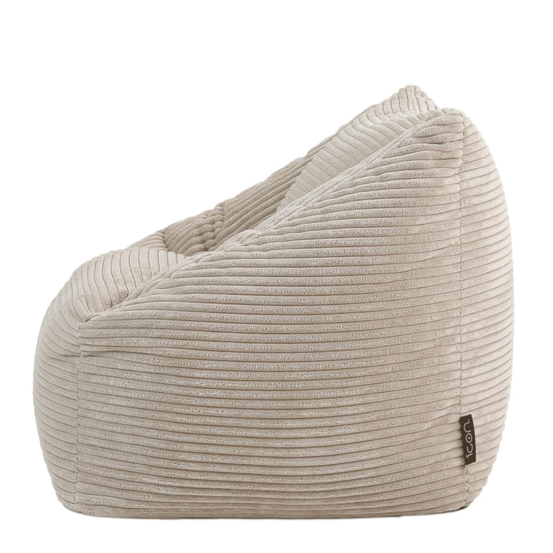 Morgan Sessel-Sitzsack für Kinder, Cord, Stein