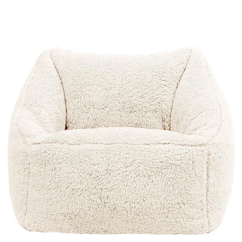 Natalia Sessel-Sitzsack für Kinder, Teddy-Fleece, Natur