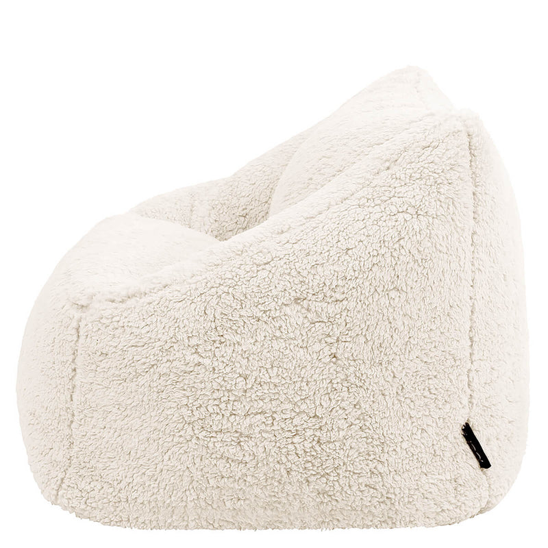 Natalia Sessel-Sitzsack für Kinder, Teddy-Fleece, Natur