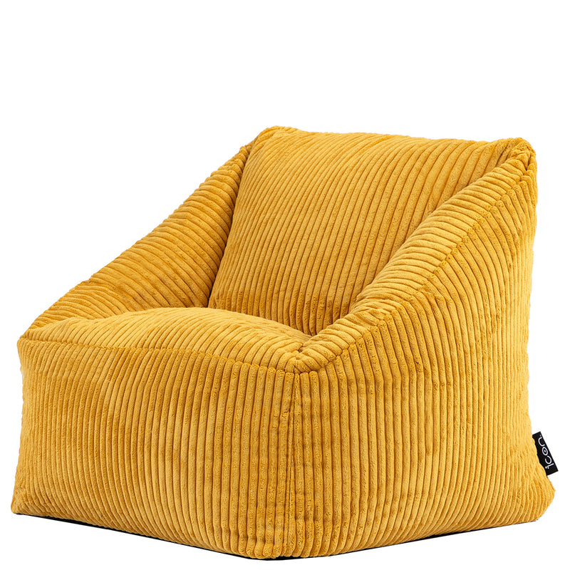 Natalia Sessel-Sitzsack für Kinder, Cord, Gelb